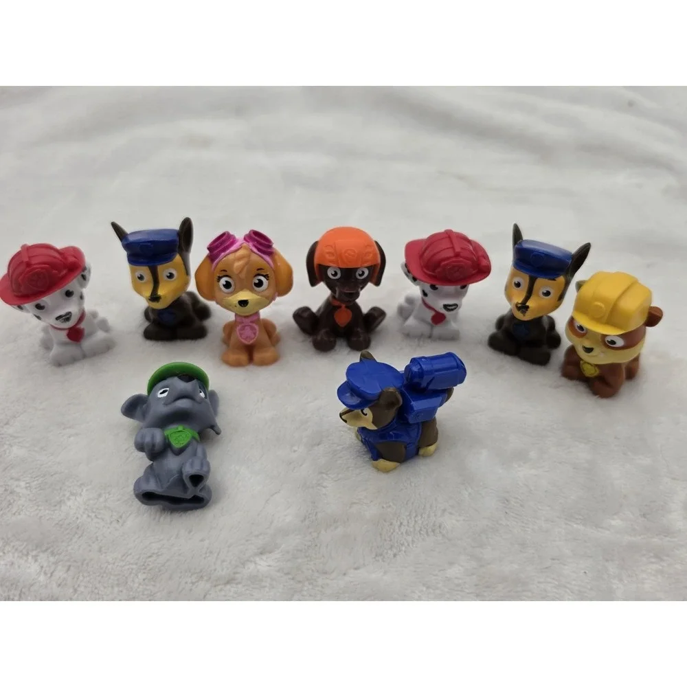 Lot of 9~Paw Patrol Mini Figurines~1.75 inch‎ Dog Figures